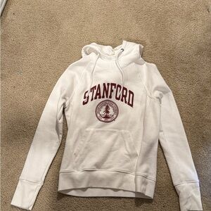 Stanford White Hoodie Sweater